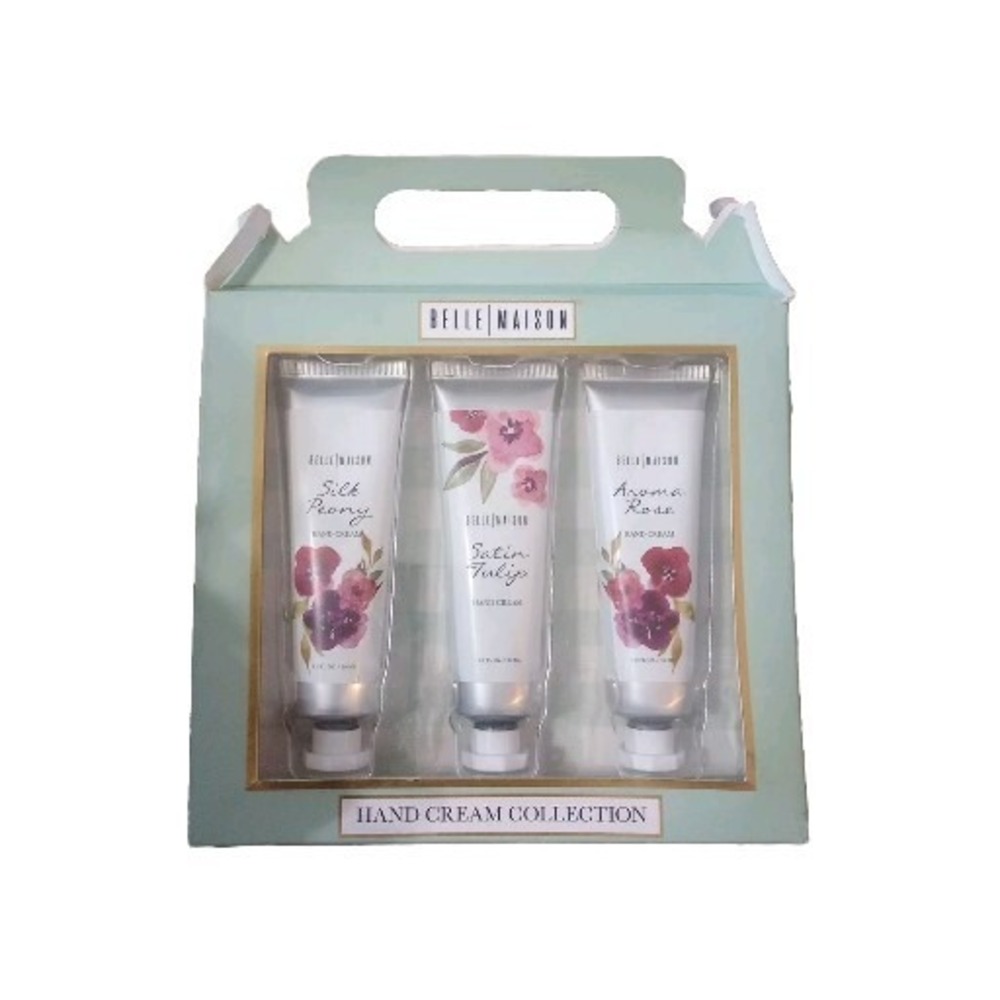 Belle Maison Hand Cream Collection Silk Peony Satin Tulip‎ Aroma Rose NIB
